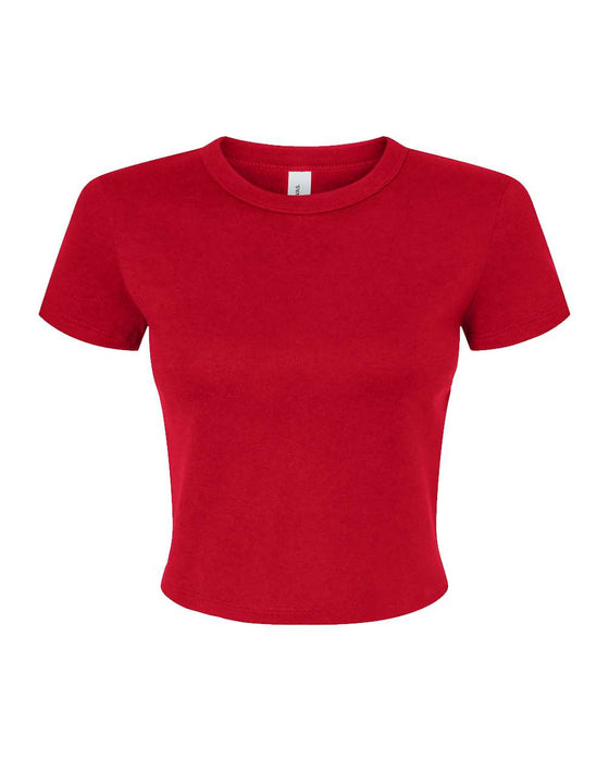 Bella + Canvas Micro Rib Crop Top