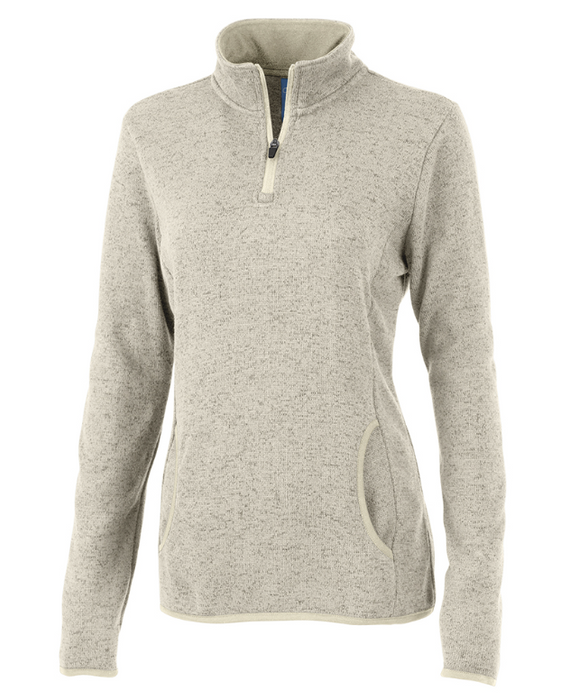 Charles River Apparel Heathered Fleece 1/4 Zip Pullover