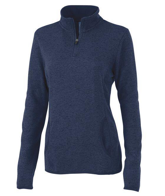 Charles River Apparel Women's Heathered Fleece Pullover - GroupGear