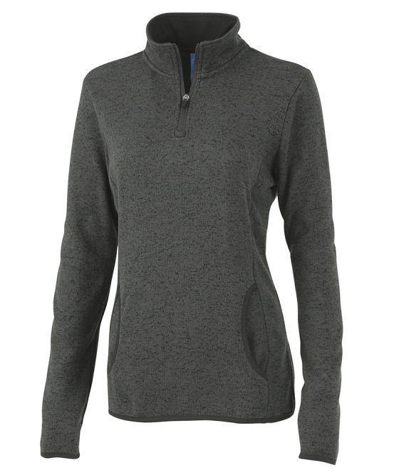 Charles River Apparel Women's Heathered Fleece Pullover — GroupGear